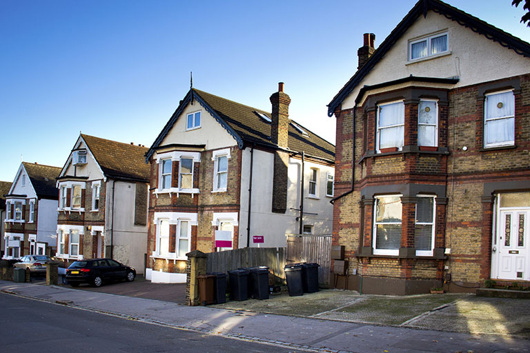 Row of Norwich residential homes requiring regular boiler servicing